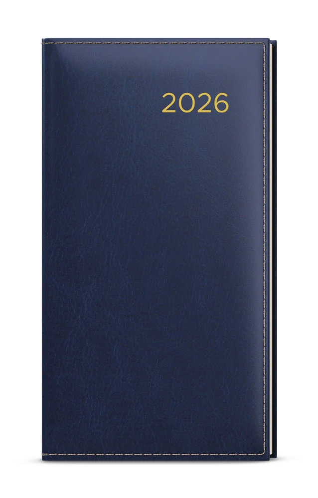 Diář týdenní kapesní Premier modrý - blok Jakub / 2026