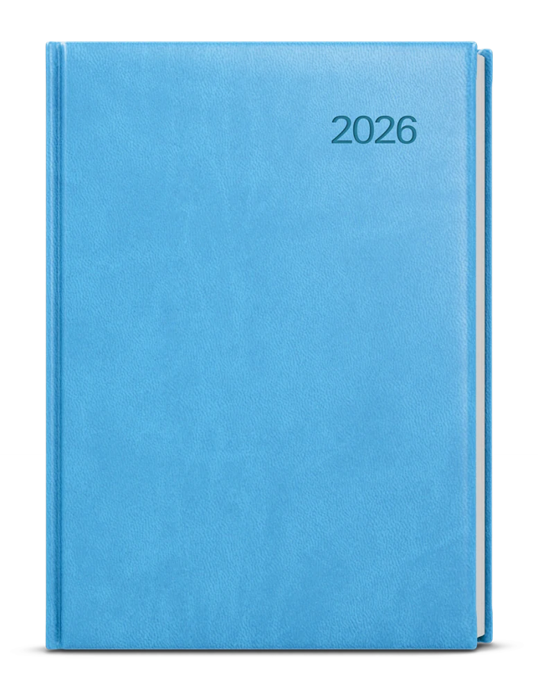 Diář týdenní A5 Vivella světle modrá - blok Oskar / 2026