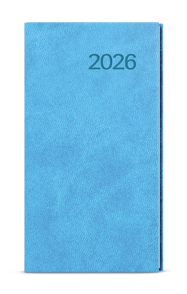 Diář týdenní kapesní Vivella světle modrá - blok Jakub / 2026