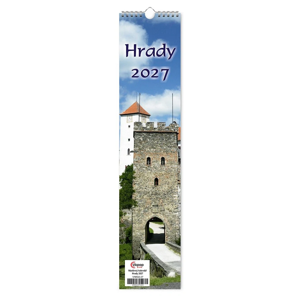 Kalendář nástěnný Hrady - Vázanka VNK02