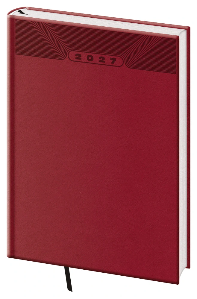 Diář týdenní A5 Print Classic anglický červený