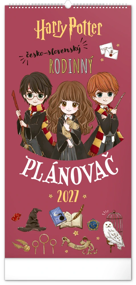Kalendář nástěnný Rodinný plánovací Harry Potter PGN-36974