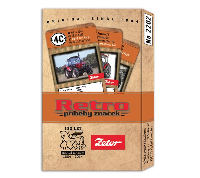 Kvarteto - Retro Zetor - papírová krabička