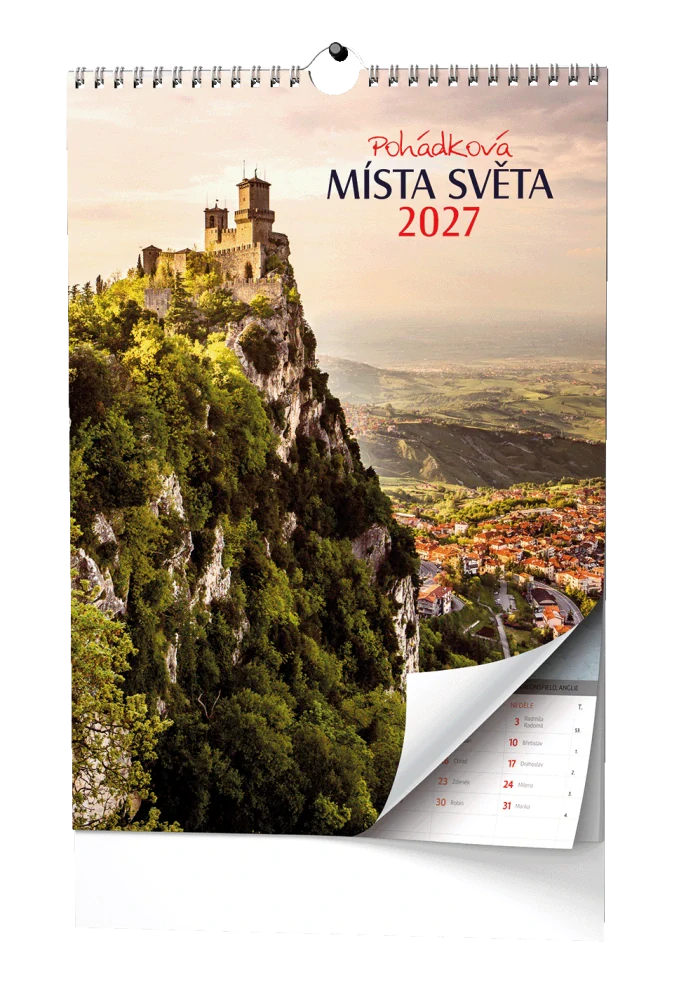 Kalendář nástěnný Pohádková místa světa BNF5