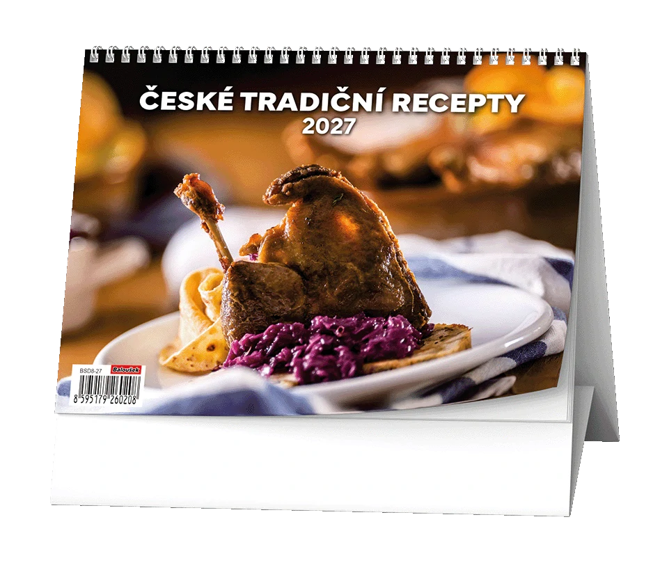 Kalendář stolní České tradiční recepty BSD8