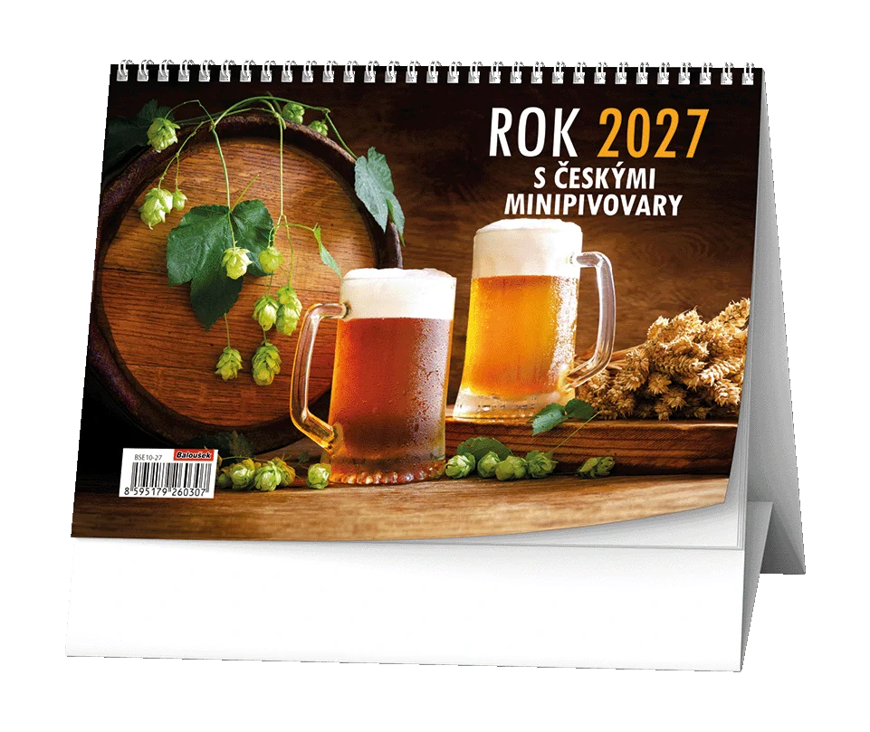 Kalendář stolní Rok 2027 s českými minipivovary BSE10
