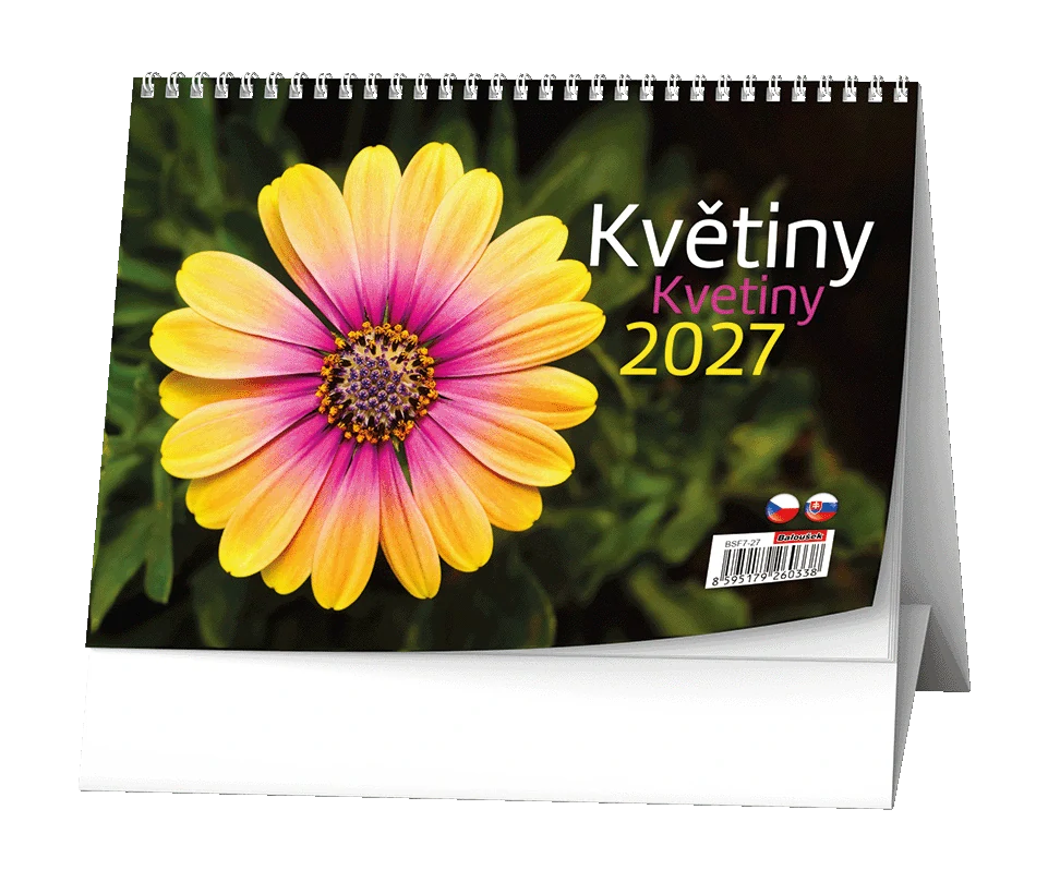 Kalendář stolní Květiny BSF7