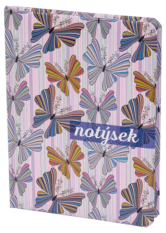 Notes B6 linkovaný Motýli