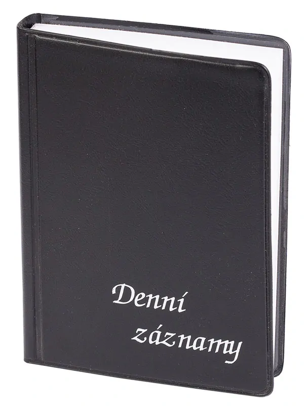 Denní záznamy A6 PVC černé