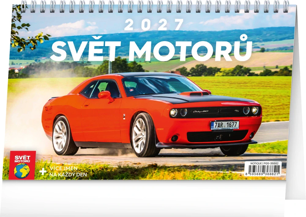 Kalendář stolní Svět motorů PGS-36882