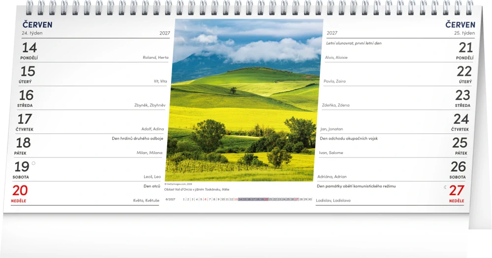 Kalendář stolní Krajina 14-denní PGS-36898