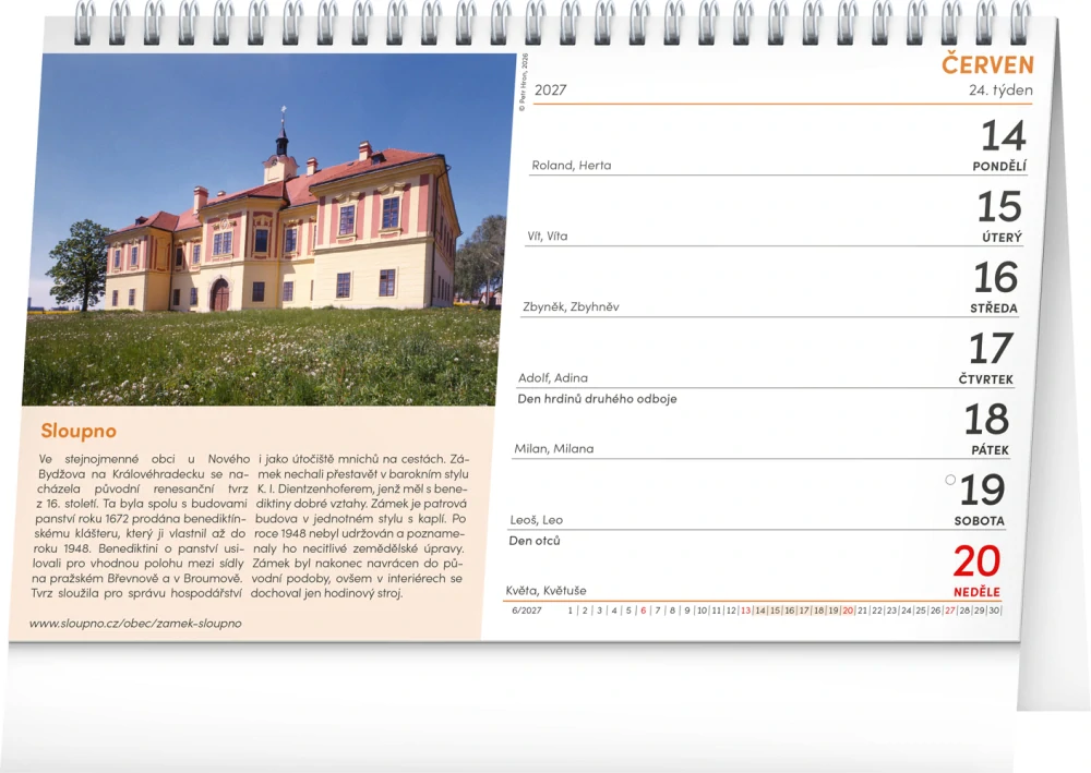 Kalendář stolní Hrady a zámky PGS-36903