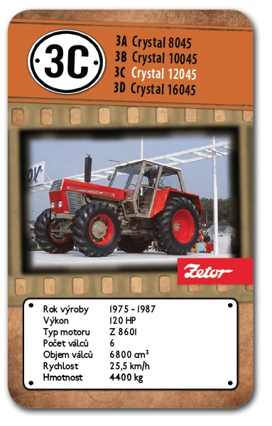 Kvarteto - Retro Zetor - papírová krabička