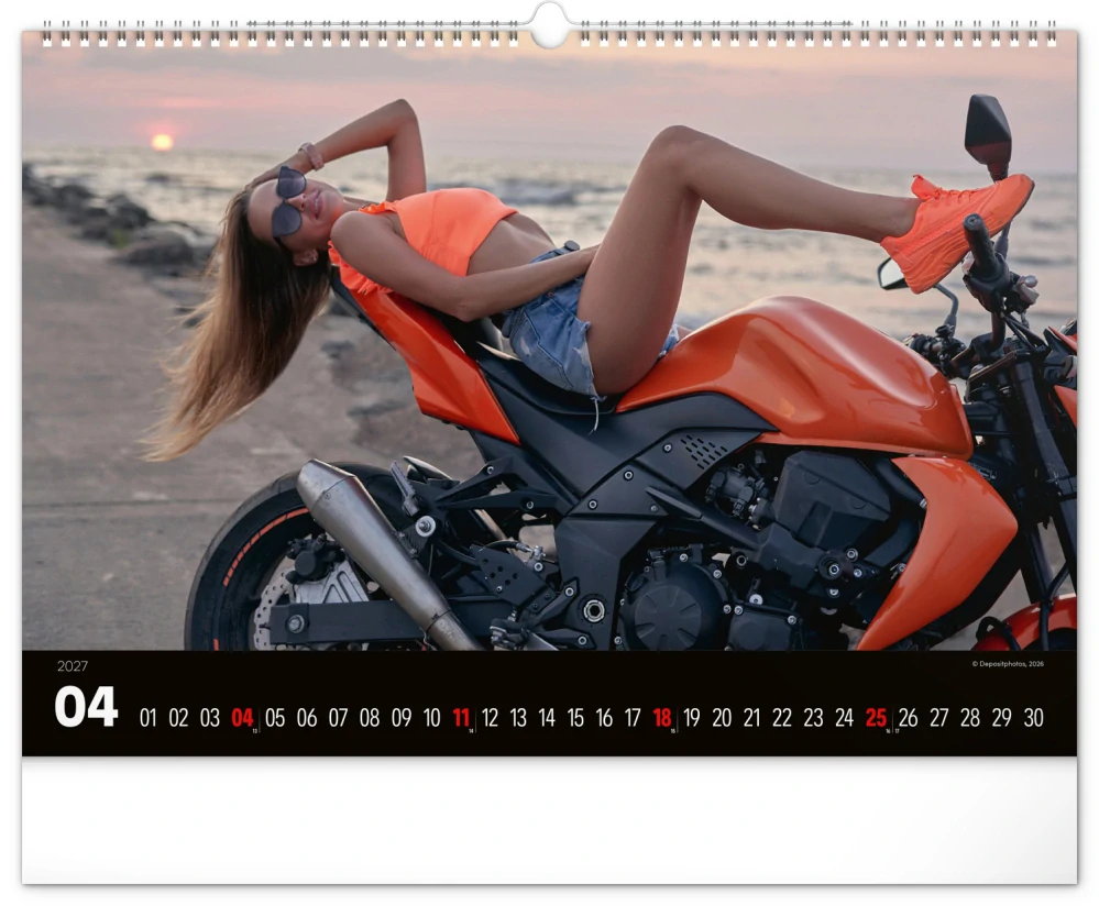 Kalendář nástěnný Girls & Bikes PGN-36385
