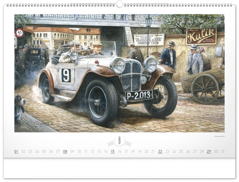 Kalendář nástěnný Oldtimers PGN-36368