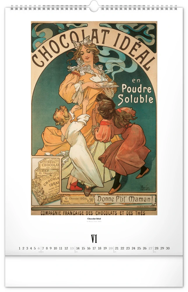 Kalendář nástěnný Alfons Mucha PGN-36373