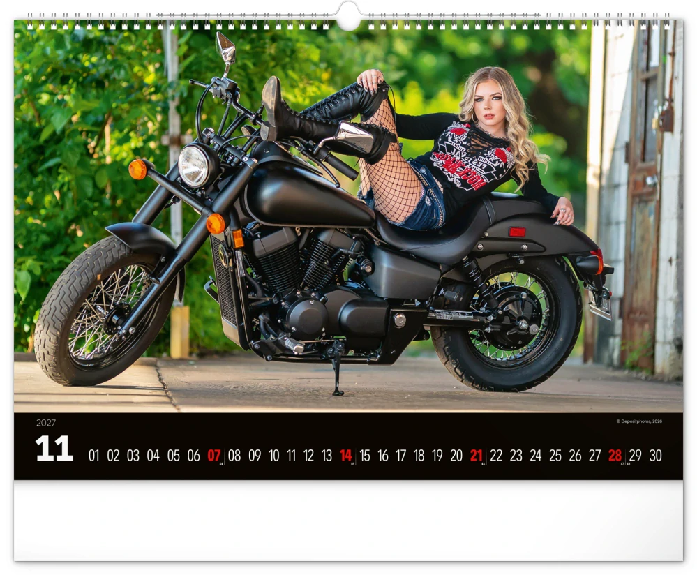 Kalendář nástěnný Girls & Bikes PGN-36385