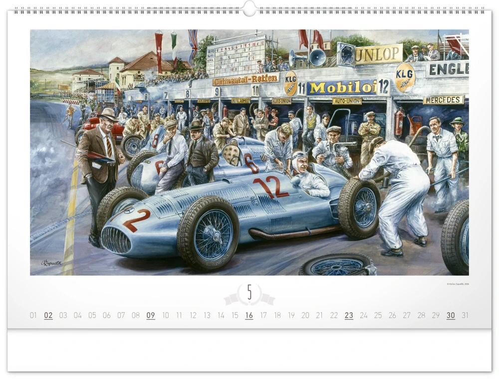 Kalendář nástěnný Oldtimers PGN-36368