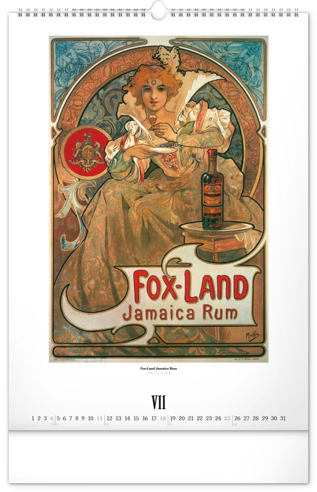 Kalendář nástěnný Alfons Mucha PGN-36373