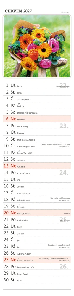 Kalendář nástěnný Kytice - Vázanka
