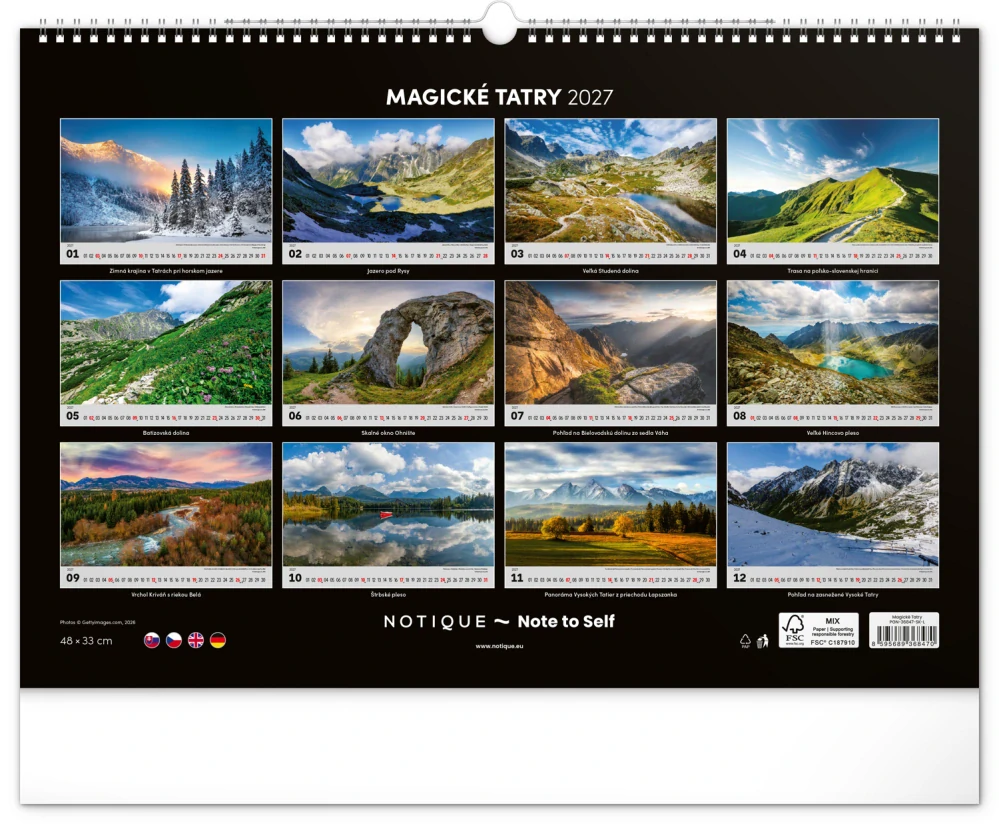 Kalendář nástěnný Magické Tatry PGN-36847
