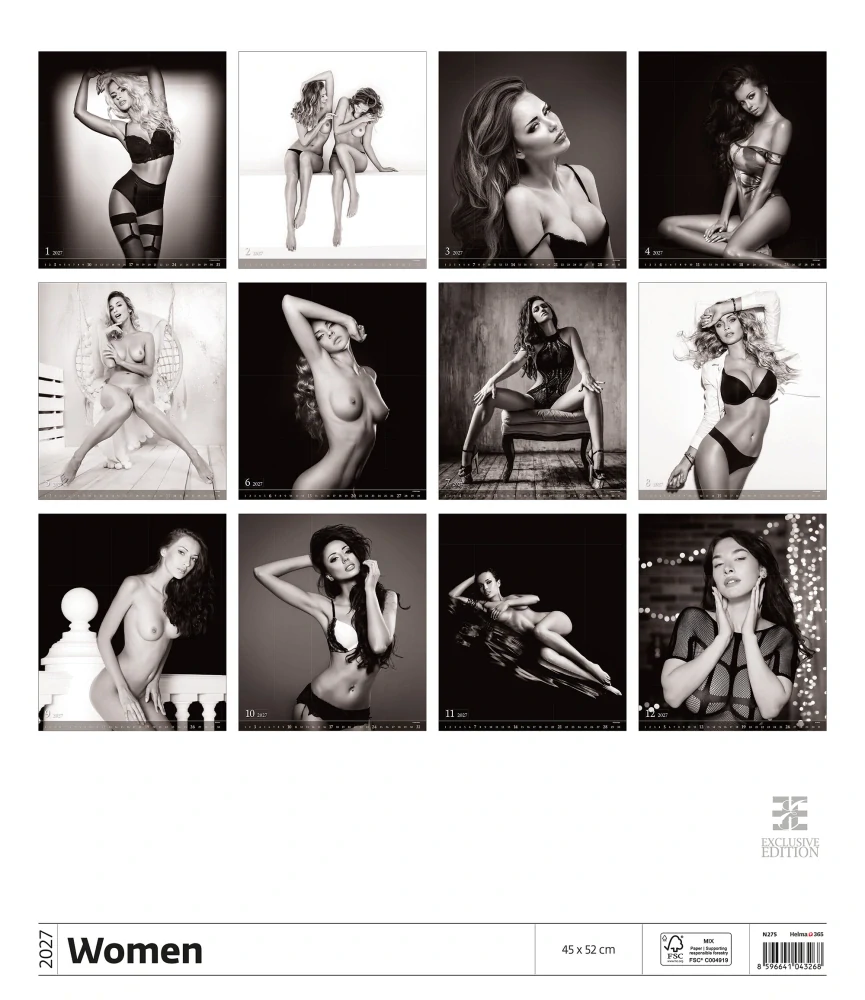 Kalendář nástěnný Women N275
