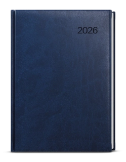 Diář denní A5 Vivella modrá - blok Ctirad / 2026
