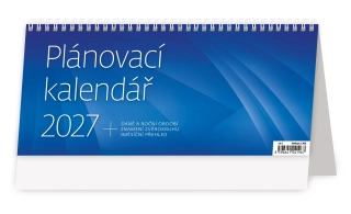 Kalendář stolní Plánovací kalendář MODRÝ S64