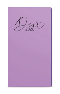 Diář týdenní kapesní Pastelo fialová - blok Jakub / 2026