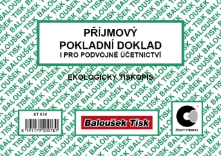 Příjmový pokladní doklad ET030