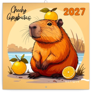 Kalendář nástěnný Rozverné kapybary PGP-37894