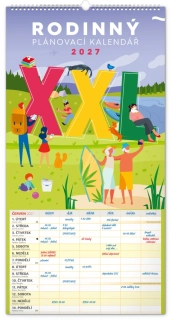 Kalendář nástěnný Rodinný plánovací XXL PGN-36867